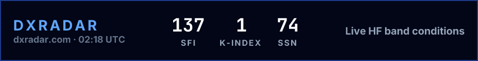 DXRadar live conditions banner preview