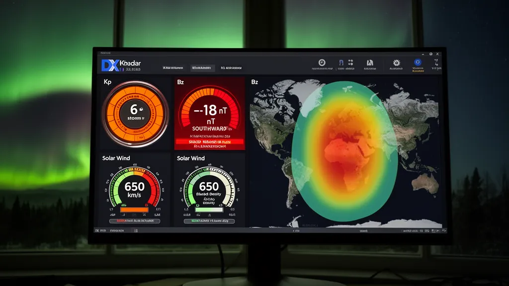 DXRadar Aurora Dashboard Guide: Reading Kp, Bz, and Solar Wind for Radio