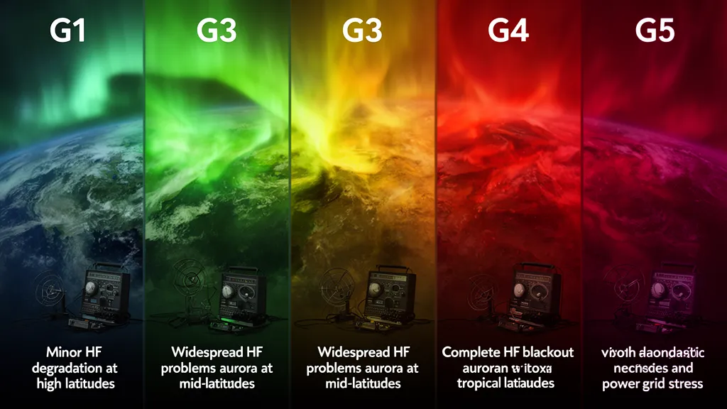 Geomagnetic Storms and Ham Radio: From G1 to G5 — What Each Level Means