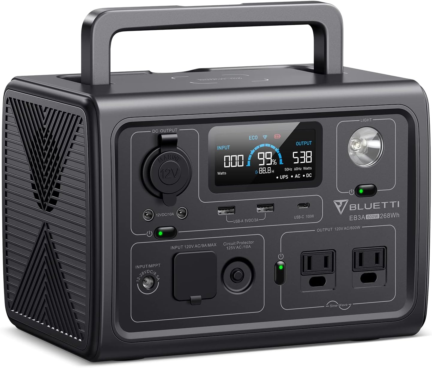 BLUETTI EB3A portable power station